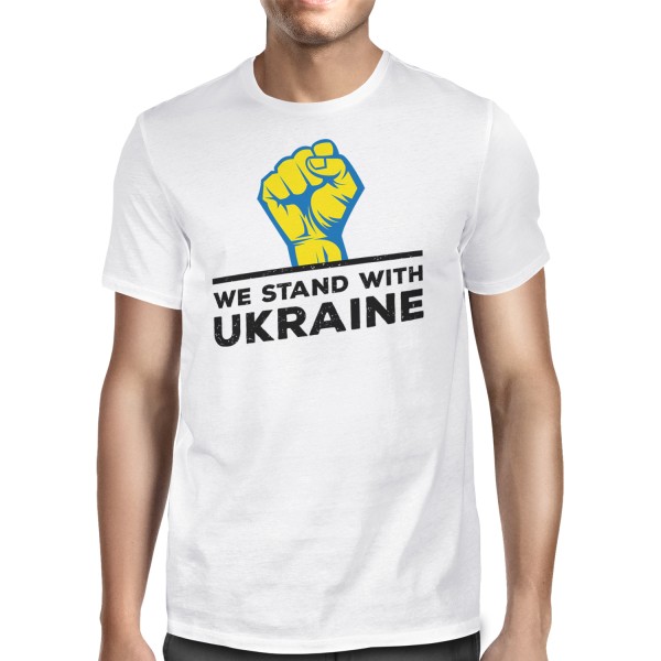We stand with Ukraine - Fist - Herren T-Shirt
