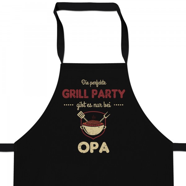 Die perfekte Grill Party gibt es nur bei Opa - Schürze