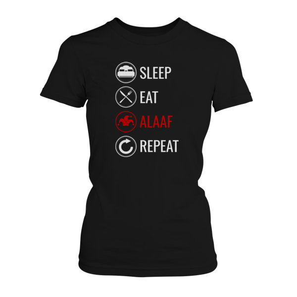 Sleep Eat Alaaf Repeat - Damen T-Shirt