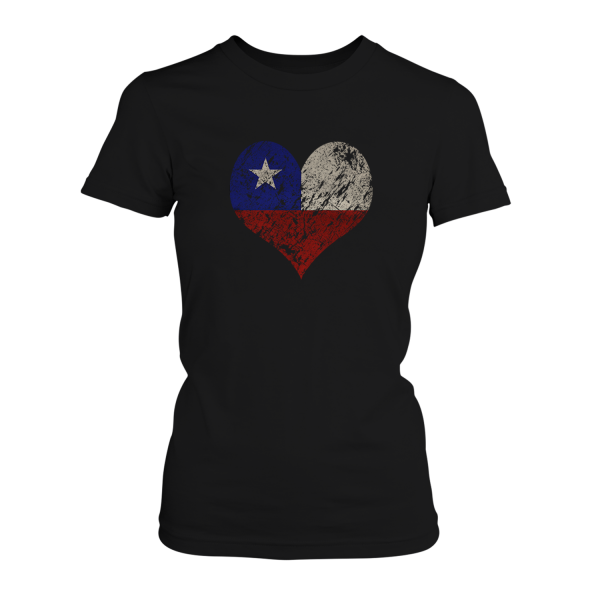Herz Flagge - I Love Chile - Damen T-Shirt