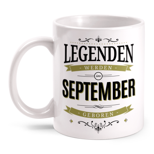 Legenden werden im September geboren - Tasse