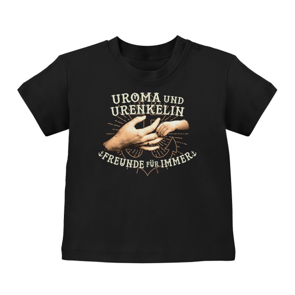Uroma und Urenkelin - Freunde für immer - Baby T-Shirt