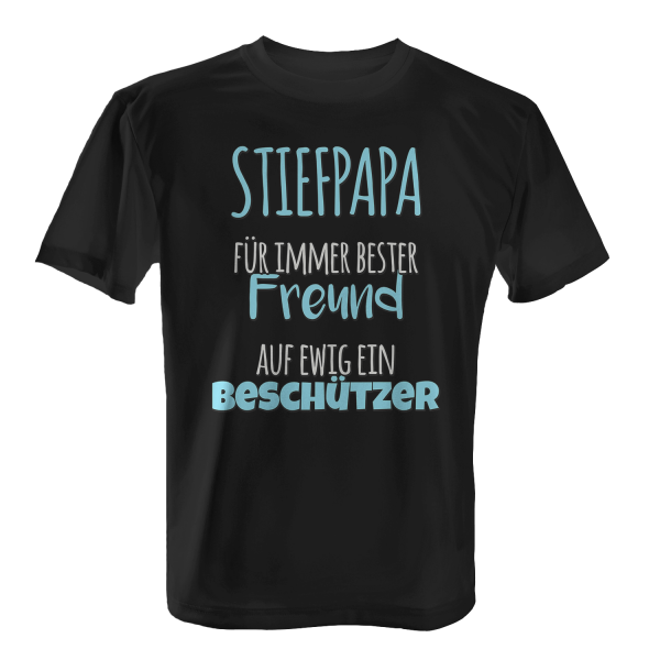 Stiefpapa - Für immer bester Freund - Auf ewig ein Beschützer - Herren T-Shirt