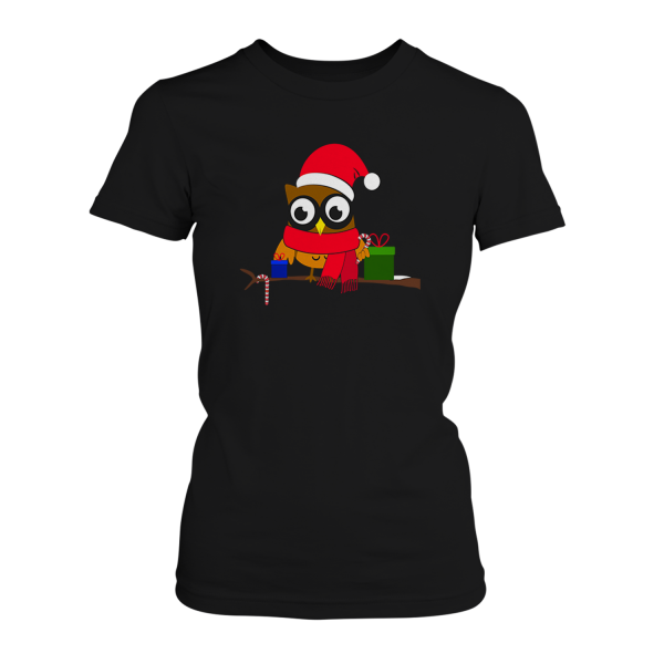 Weihnachtseule - Damen T-Shirt