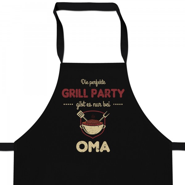 Die perfekte Grill Party gibt es nur bei Oma - Schürze