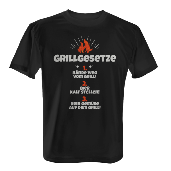 Grillgesetze - Herren T-Shirt