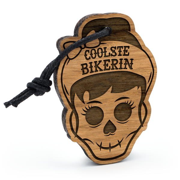 Coolste Bikerin - Schlüsselanhänger Totenkopf