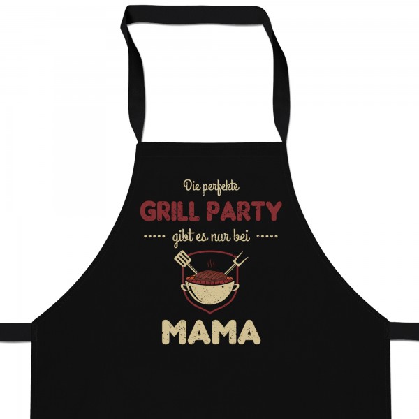 Die perfekte Grill Party gibt es nur bei Mama - Schürze