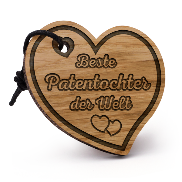 Beste Patentochter der Welt - Schlüsselanhänger Herz