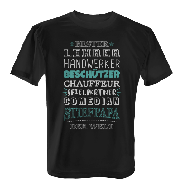 Stiefpapa - Lehrer, Handwerker, Beschützer ... - Herren T-Shirt