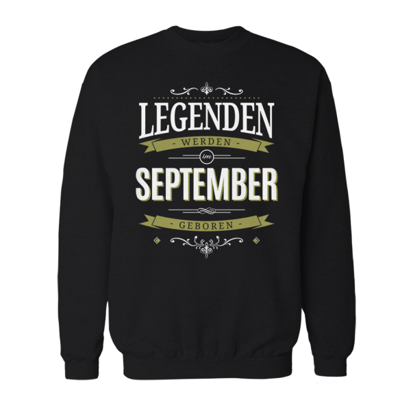 Legenden werden im September geboren - Herren Sweatshirt