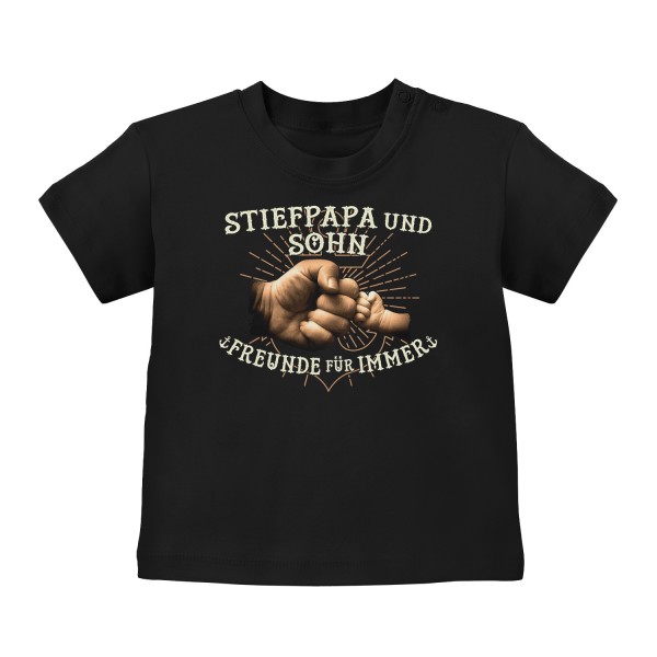 Stiefpapa und Sohn - Freunde für immer - Baby T-Shirt