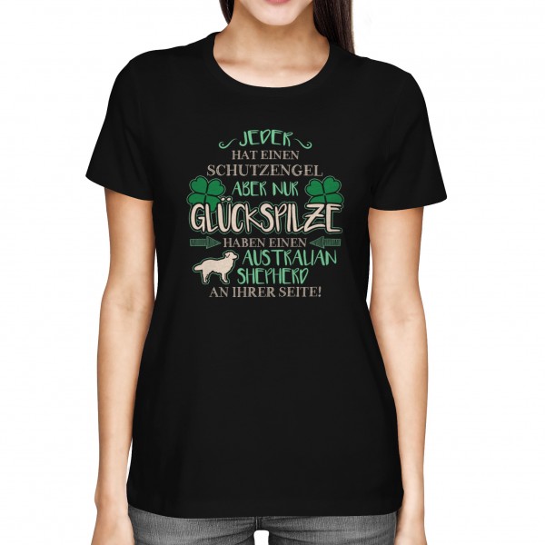 Jeder hat einen Schutzengel - Australian Shepherd - Damen T-Shirt