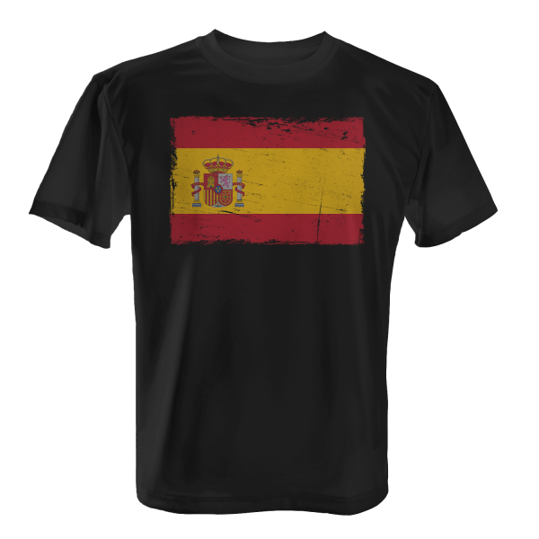 Spanien Flagge mit Wappen - Herren T-Shirt