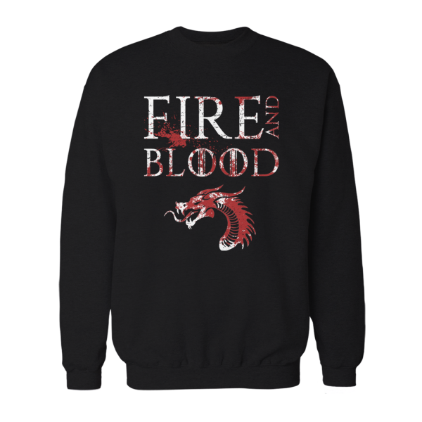 House Targarien Fire And Blood - Herren Sweatshirt