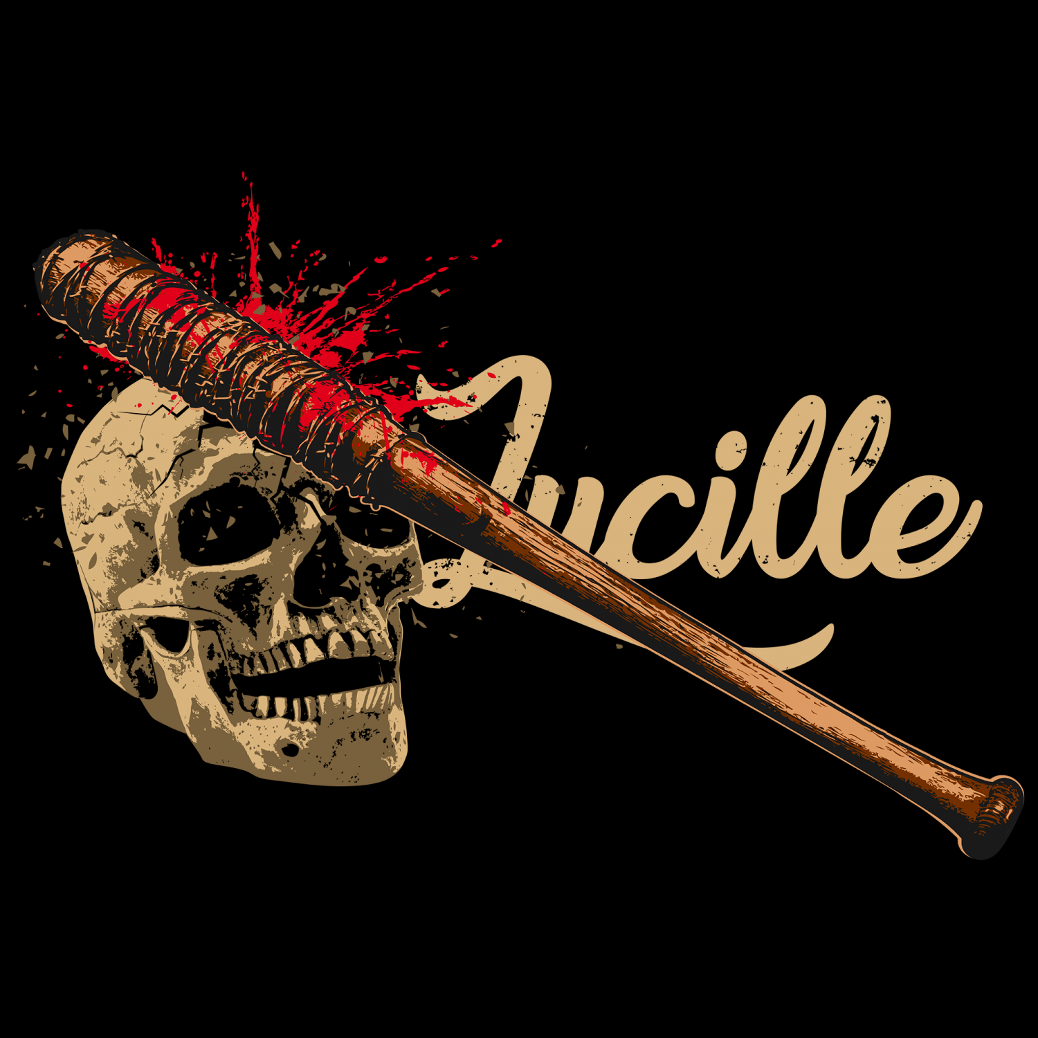 Lucille Is Thirsty Beutel Tasche Geschenk Idee Fans Dead Walking T-W-D The Negan