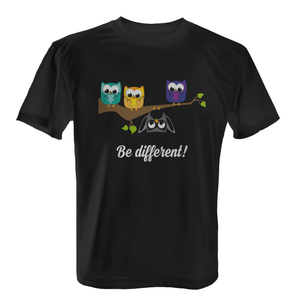 Be different! Eulen - Herren T-Shirt