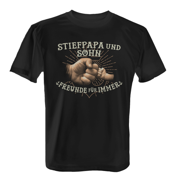 Stiefpapa und Sohn - Freunde für immer - Herren T-Shirt