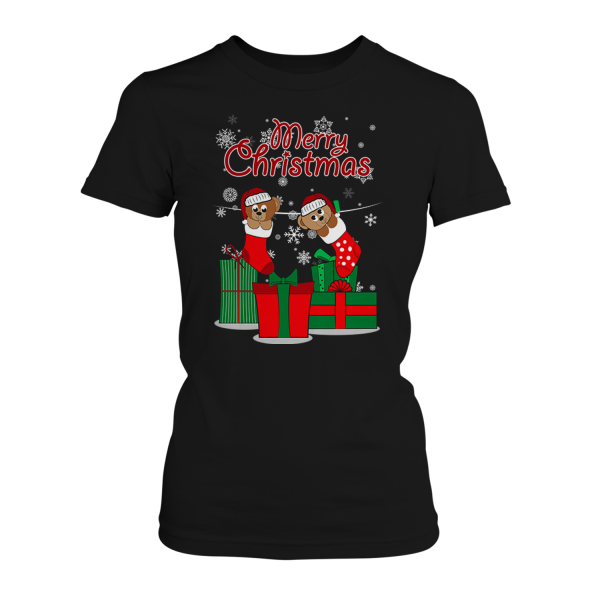 Merry Christmas Teddy Bären - Damen T-Shirt