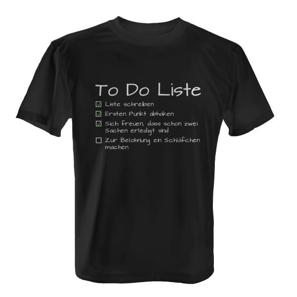 To Do Liste - Herren T-Shirt