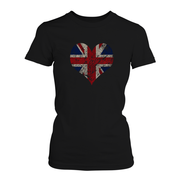 Herz Flagge Vereinigtes Königreich - I love the United Kingdom - Damen T-Shirt
