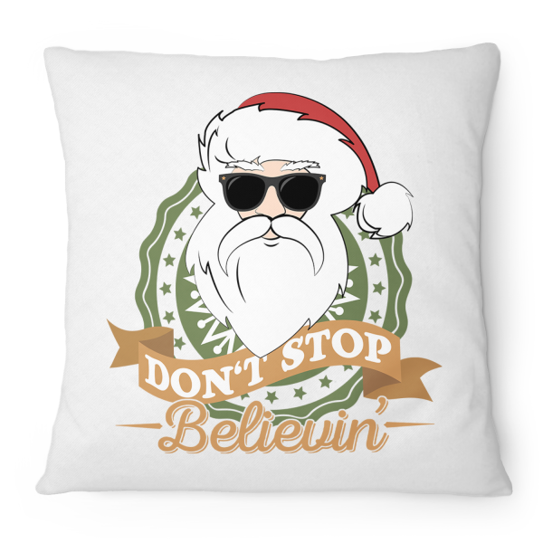 Don't Stop Believin' Santa - Kissen