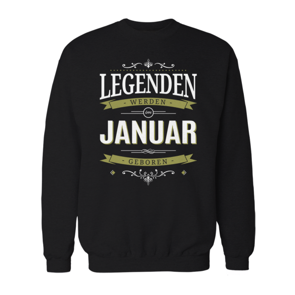 Legenden werden im Januar geboren - Herren Sweatshirt