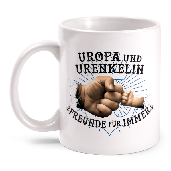 Uropa und Urenkelin - Freunde für immer - Tasse