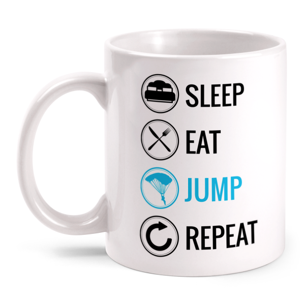 Sleep Eat Jump Repeat - Fallschirmspringen - Tasse