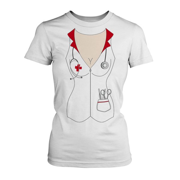 Krankenschwester Kostüm - Damen T-Shirt
