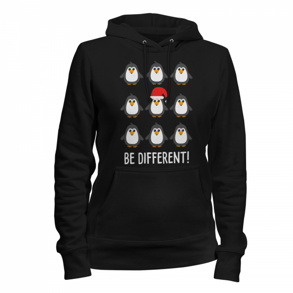 Be Different Pinguin - Damen Kapuzenpullover