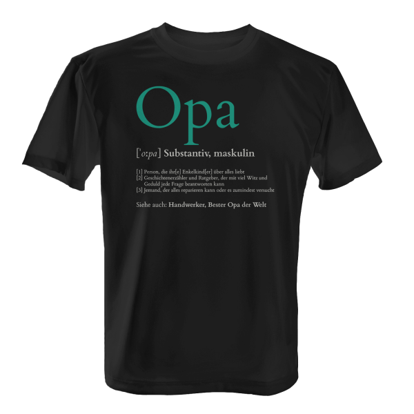 Definition Opa - Herren T-Shirt