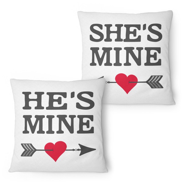 He's mine & She's mine - Partner Kissen