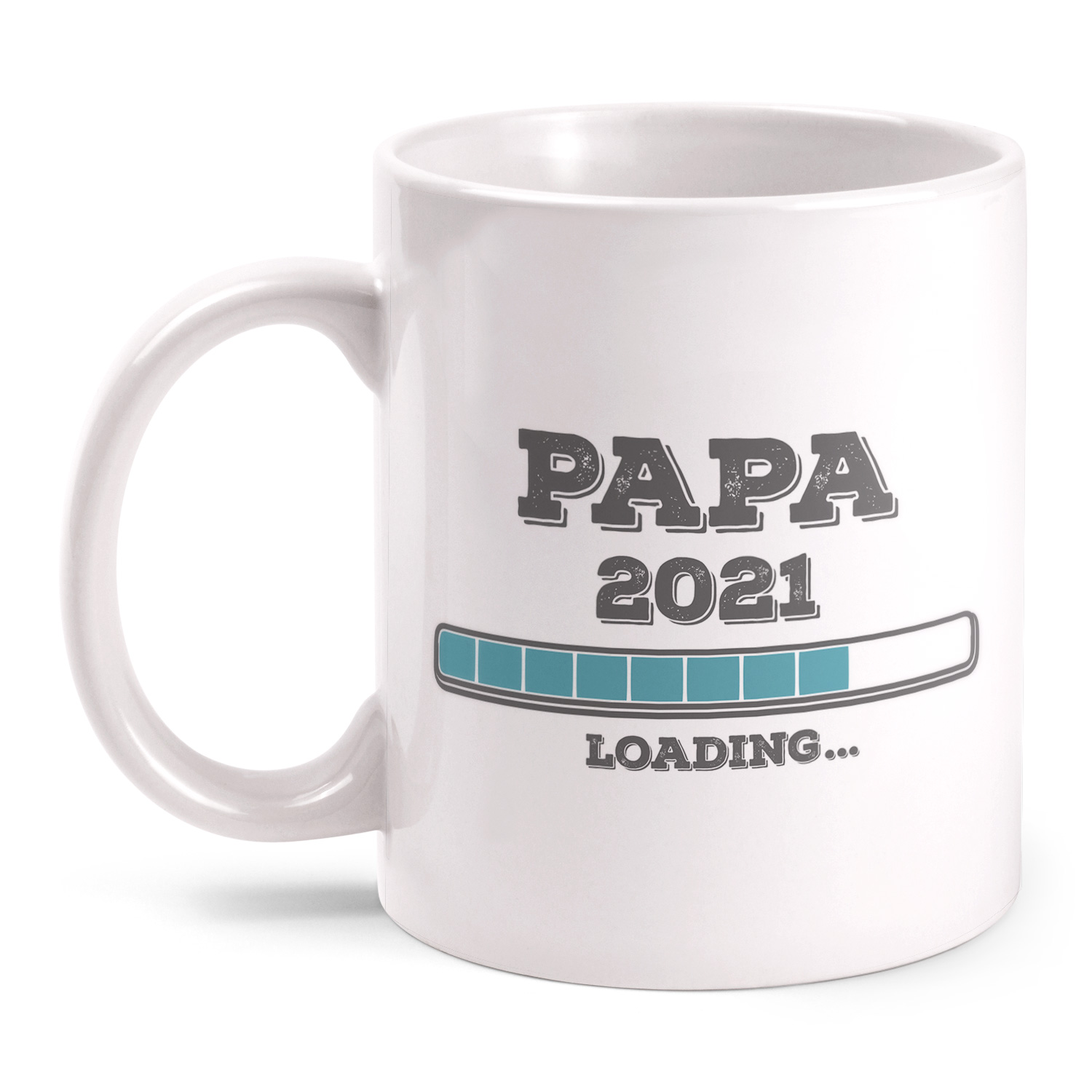 Papa Loading 2021 Tasse mit Spruch Motiv Geschenk Vatertag Schwanger-schaft Baby 