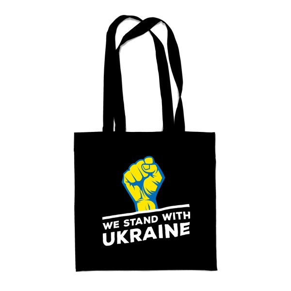 We stand with Ukraine - Fist - Stoffbeutel