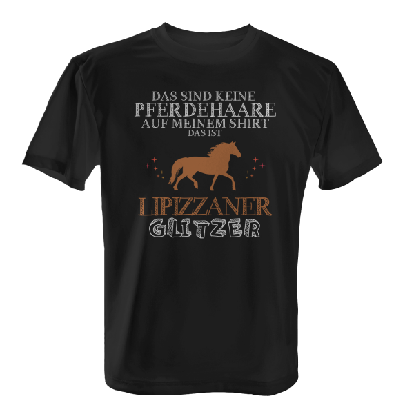 Das sind keine Pferdehaare auf meinem Shirt, das ist Lipizzaner Glitzer - Herren T-Shirt