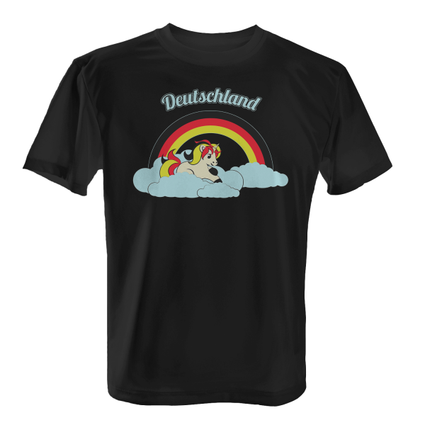 Deutschland Einhorn mit Regenbogen - Herren T-Shirt