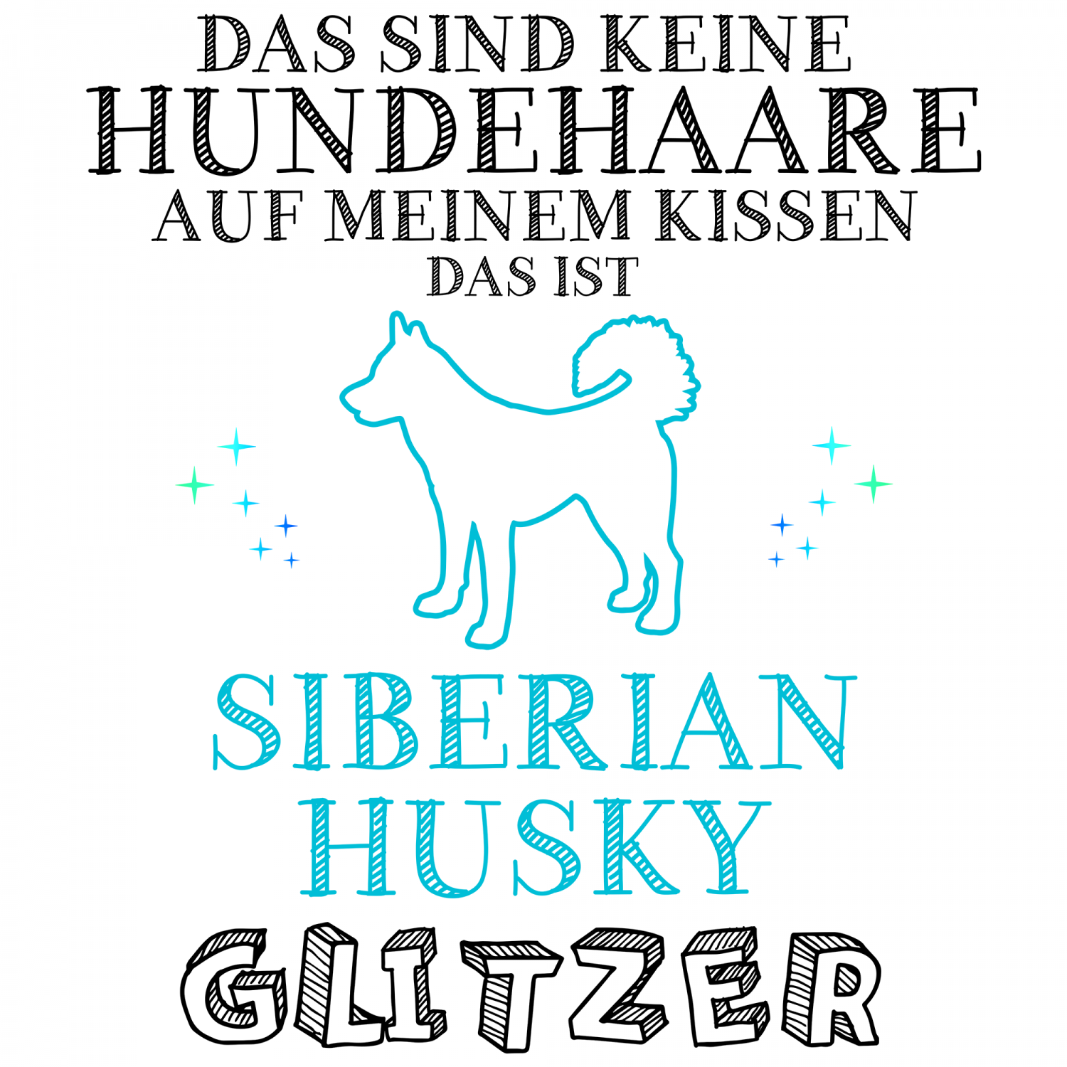 Shiba Inu Glitzer Kissen 40x40 cm Spruch Geschenk Idee Hunde Besitzer Lustig Neu