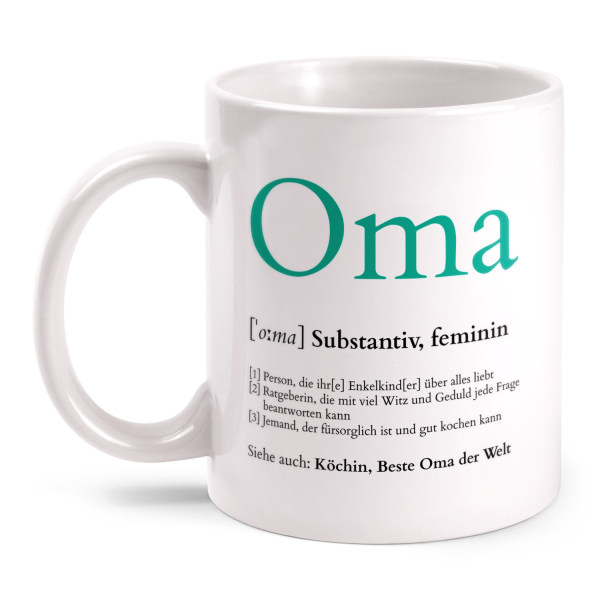 Definition Oma - Tasse