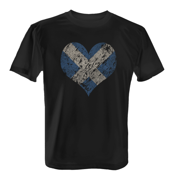 Herz Flagge Schottland - I Love Scotland - Herren T-Shirt