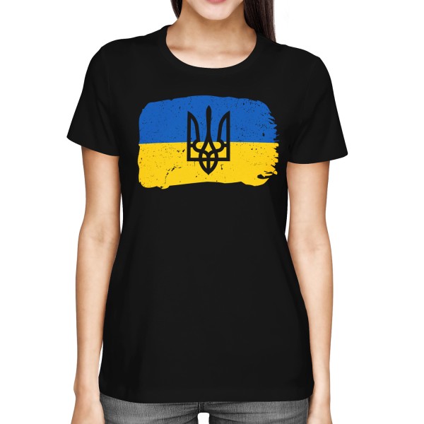Ukraine Wappen - Damen T-Shirt