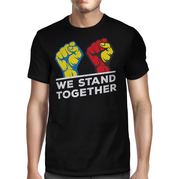 We stand together Deutschland Ukraine - Herren T-Shirt