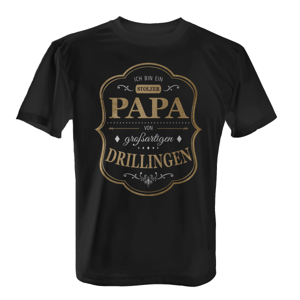 Ich bin ein stolzer Papa von großartigen Drillingen - Herren T-Shirt