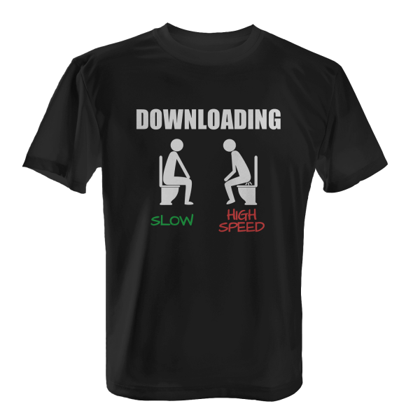 Downloading WC - Herren T-Shirt