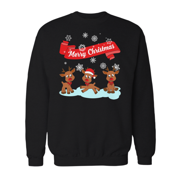 Merry Christmas Rentiere - Herren Sweatshirt