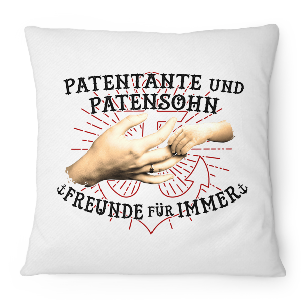 Patentante und Patensohn - Freunde für immer - Kissen