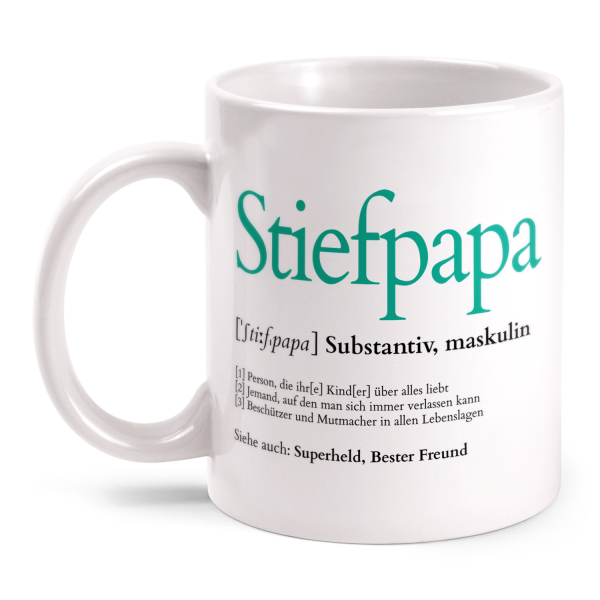 Definition Stiefpapa - Tasse