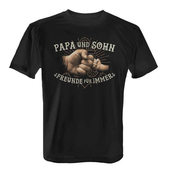 Papa und Sohn - Freunde für immer - Herren T-Shirt