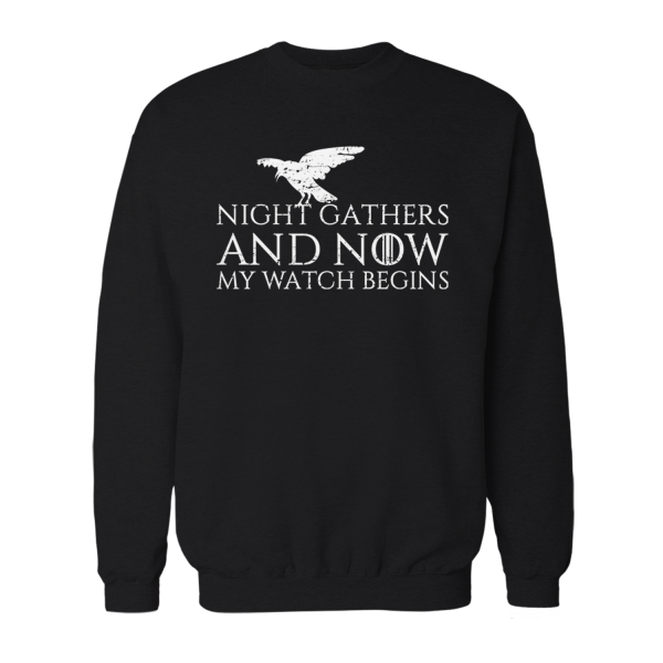 Night Gathers And Now My Watch Begins - Herren Sweatshirt