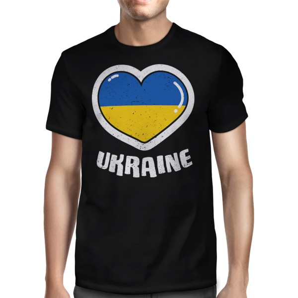 Ukraine Heart - Herren T-Shirt